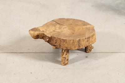 French Elm Side Table