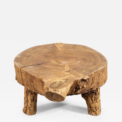 French Elm Side Table