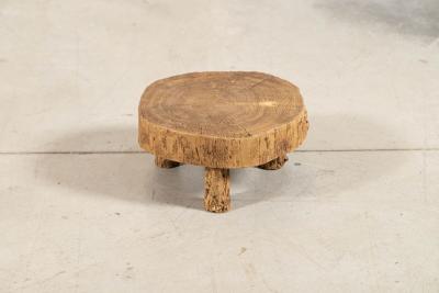 French Elm Side Table