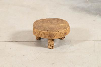 French Elm Side Table