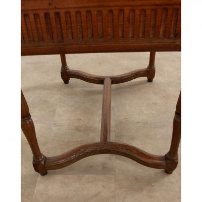 French Elm Side Table From Brittany