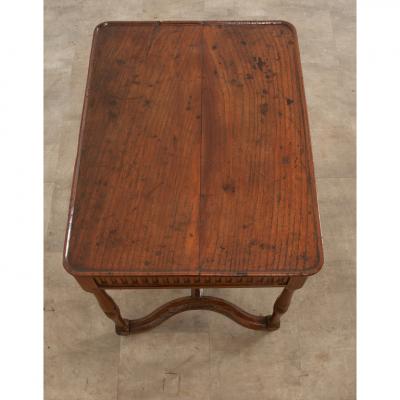 French Elm Side Table From Brittany