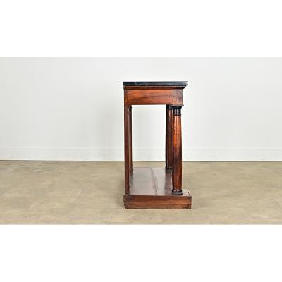 French Empire 19th Century Mahogany Console Table