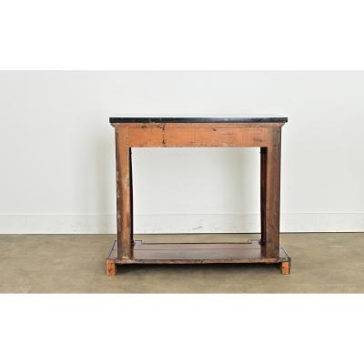 French Empire 19th Century Mahogany Console Table