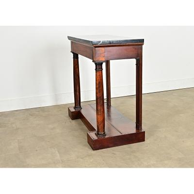 French Empire 19th Century Mahogany Console Table