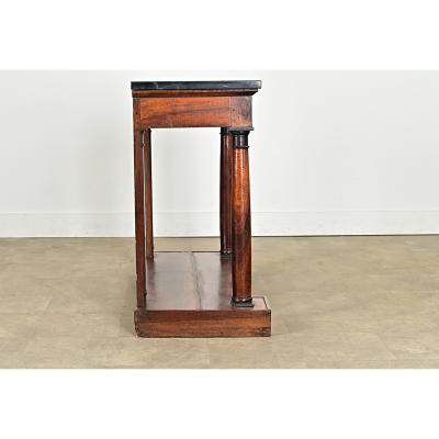 French Empire 19th Century Mahogany Console Table
