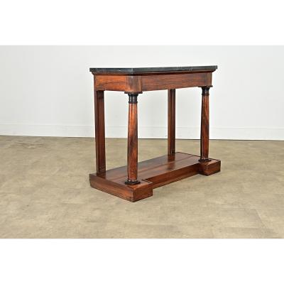French Empire 19th Century Mahogany Console Table
