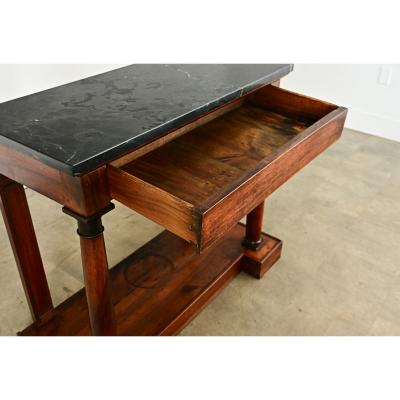 French Empire 19th Century Mahogany Console Table