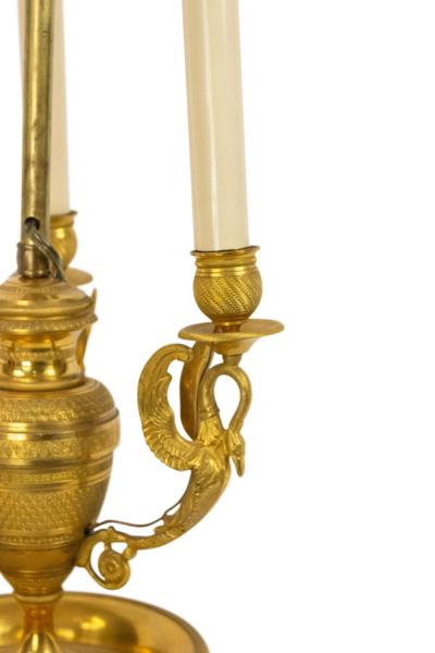 French Empire Bronze Dore Table Lamp