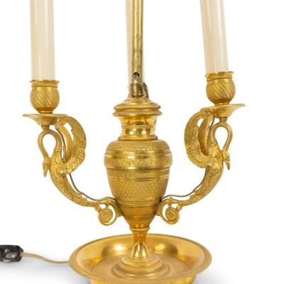 French Empire Bronze Dore Table Lamp