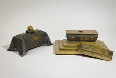 French Empire Bronze Inkwell