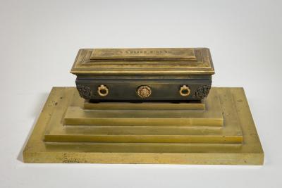 French Empire Bronze Inkwell