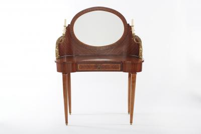 French Empire Bronze Mahogany Vanity