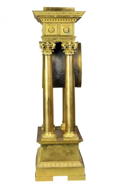 French Empire Bronze Mantle Clock