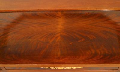 French Empire Bronze and Mahogany Vanity