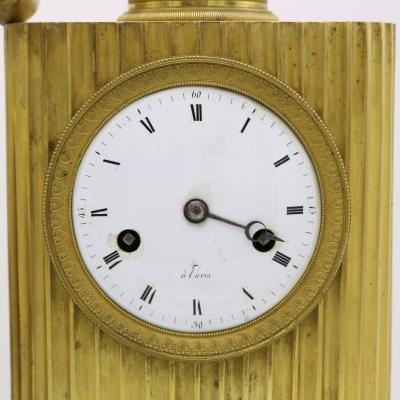 French Empire Gilt Bronze Mantle Clock France