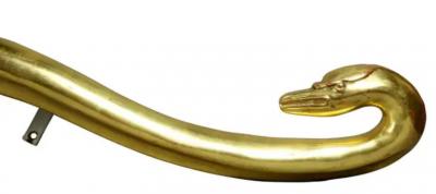 French Empire Giltwood Bed Corona