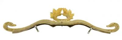 French Empire Giltwood Bed Corona