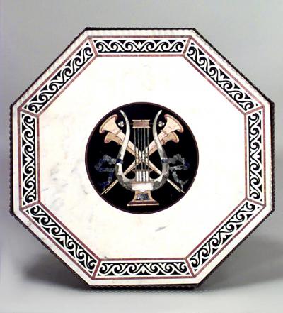 French Empire Gueridon Marble Top Eagle Table