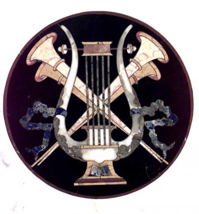 French Empire Gueridon Marble Top Eagle Table