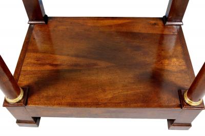 French Empire Mahogany Console Table