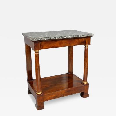 French Empire Mahogany Console Table