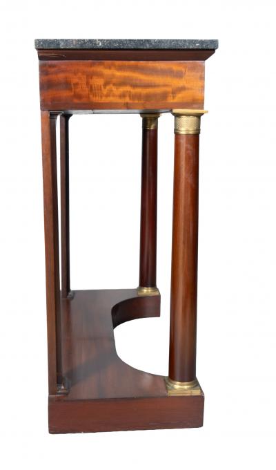 French Empire Mahogany Console Table