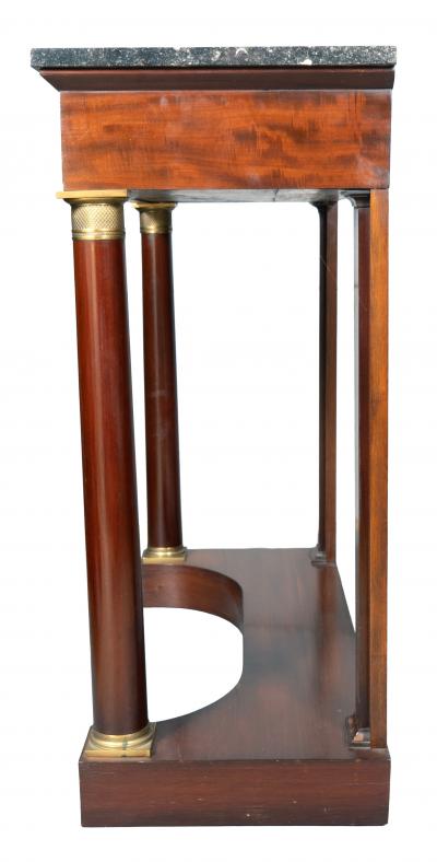 French Empire Mahogany Console Table