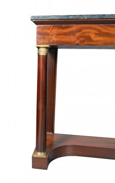 French Empire Mahogany Console Table