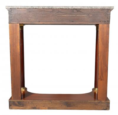 French Empire Mahogany Console Table