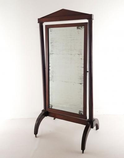 French Empire Mahogany Dressing Mirror 19th Century
