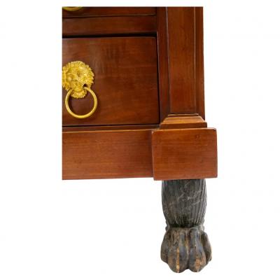 French Empire Mahogany Drop Front Secretary Secr taire Abattant
