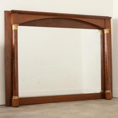 French Empire Mahogany Mantle Mirror
