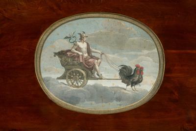 French Empire Mahogany Mirror