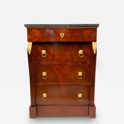 French Empire Mahogany Small Chest 1