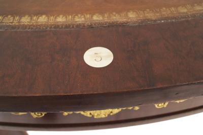 French Empire Potheau Mahogany and Gilt Center Table
