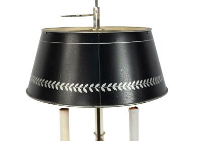 French Empire Silver Plate Table Lamp