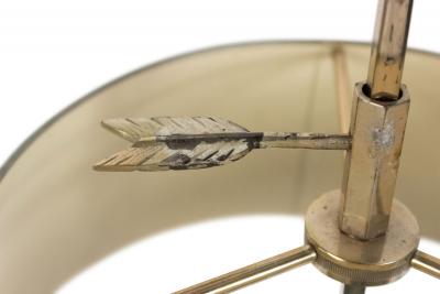 French Empire Silver Plate Table Lamp