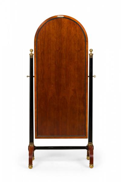 French Empire Style Arched Cheval Mirror