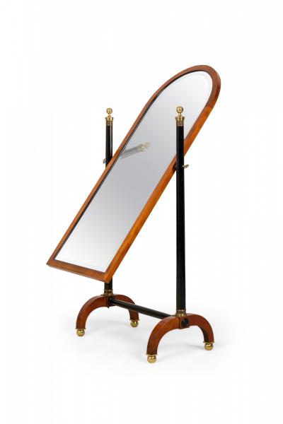 French Empire Style Arched Cheval Mirror