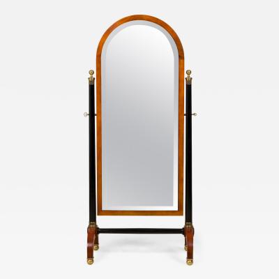 French Empire Style Arched Cheval Mirror