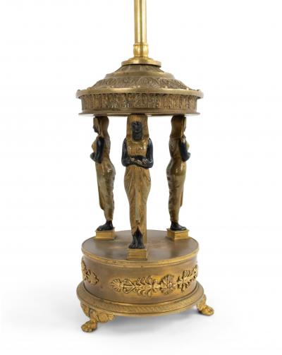 French Empire Style Bronze Egyptian Lamp
