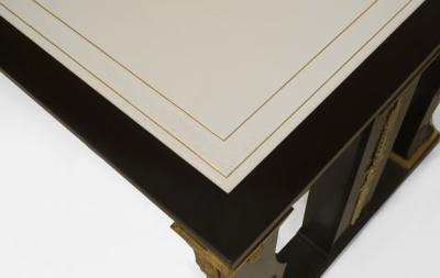 French Empire Style Ebonized Mahogany Writing Table