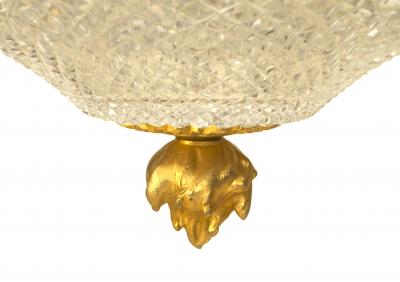 French Empire Style Late 19th Cent Gilt Bronze Chandelier