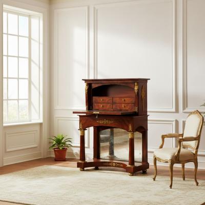 French Empire Style Mahogany Antique Secretary Desk