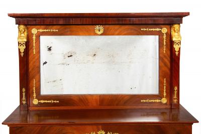 French Empire Style Mahogany Antique Secretary Desk