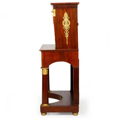 French Empire Style Mahogany Antique Secretary Desk