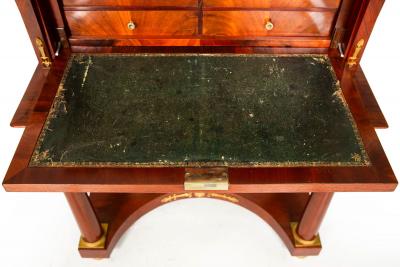 French Empire Style Mahogany Antique Secretary Desk