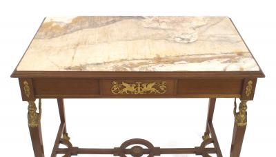 French Empire Style Mahogany Center Table