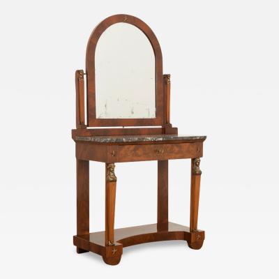 French Empire Style Mahogany Dressing Table